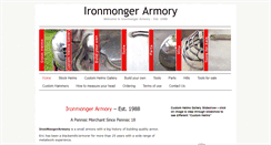 Desktop Screenshot of ironmongerarmory.com