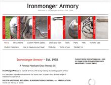 Tablet Screenshot of ironmongerarmory.com